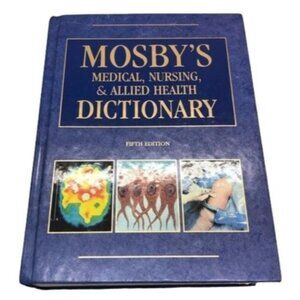 mosby's medical dictionary hard cover fifth edition English 1998 READ